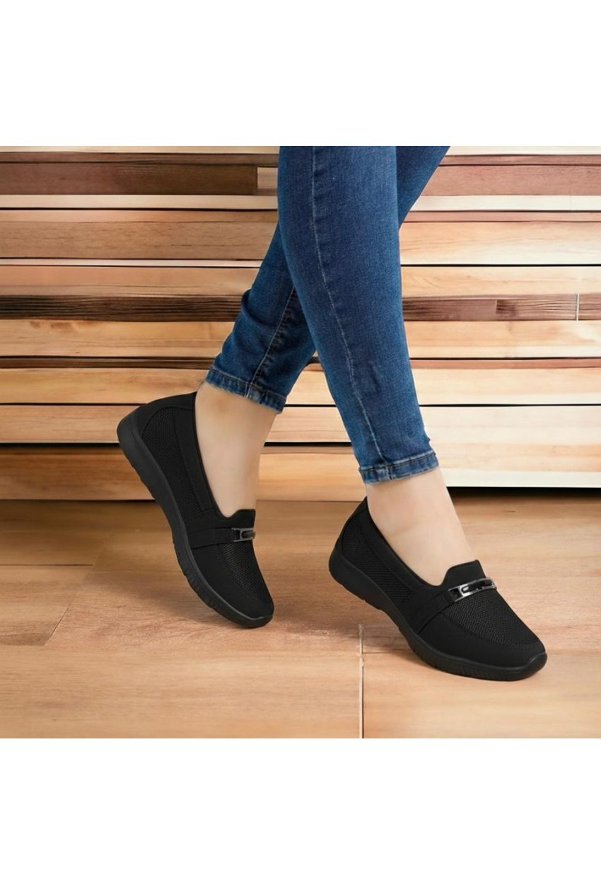 Doktor Tavsiyeli Ortopedik Ayakkabı Siyah Siyah