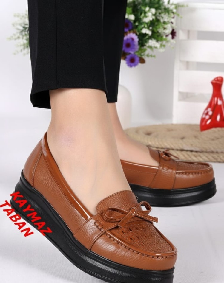 Bayan Günlük  Ortopedik Kahve Ayakkabı