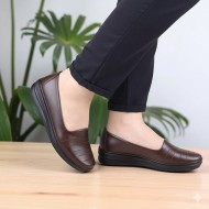  Tam Ortopedik Bayan Günlük Ayakkabı - 8745 Koyu Kahve