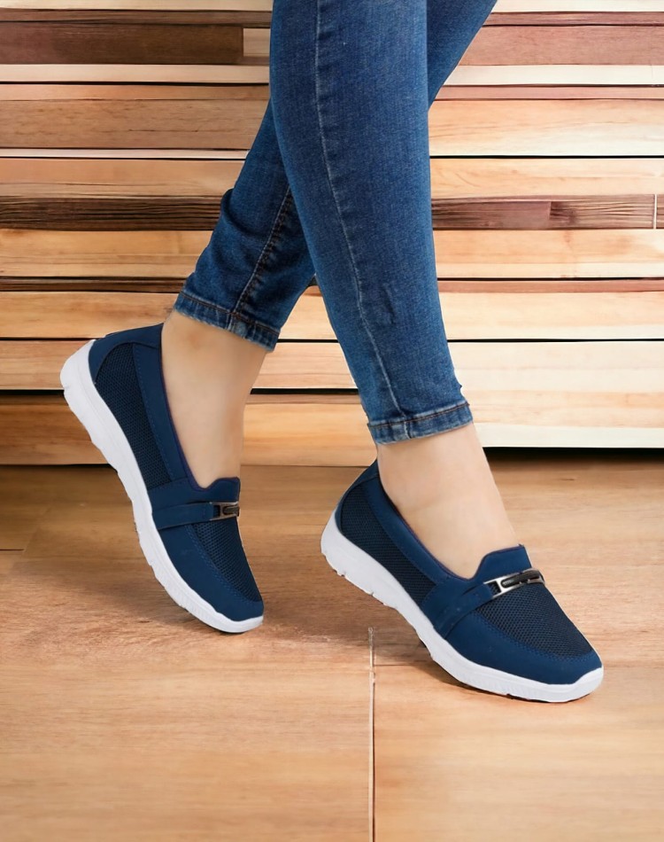 Doktor Tavsiyeli Ortopedik Ayakkabı Lacivert Beyaz