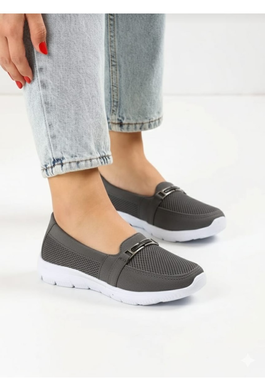 Doktor Tavsiyeli Ortopedik Ayakkabı Gri
