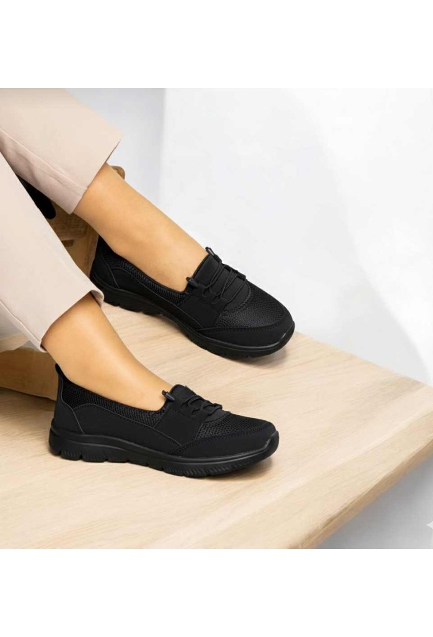 Full  Ortopedik Bayan Ayakkabı Siyah  Siyah